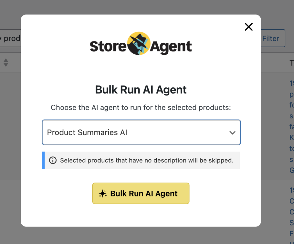 image 2 - StoreAgent Bulk Run AI Tools Agent