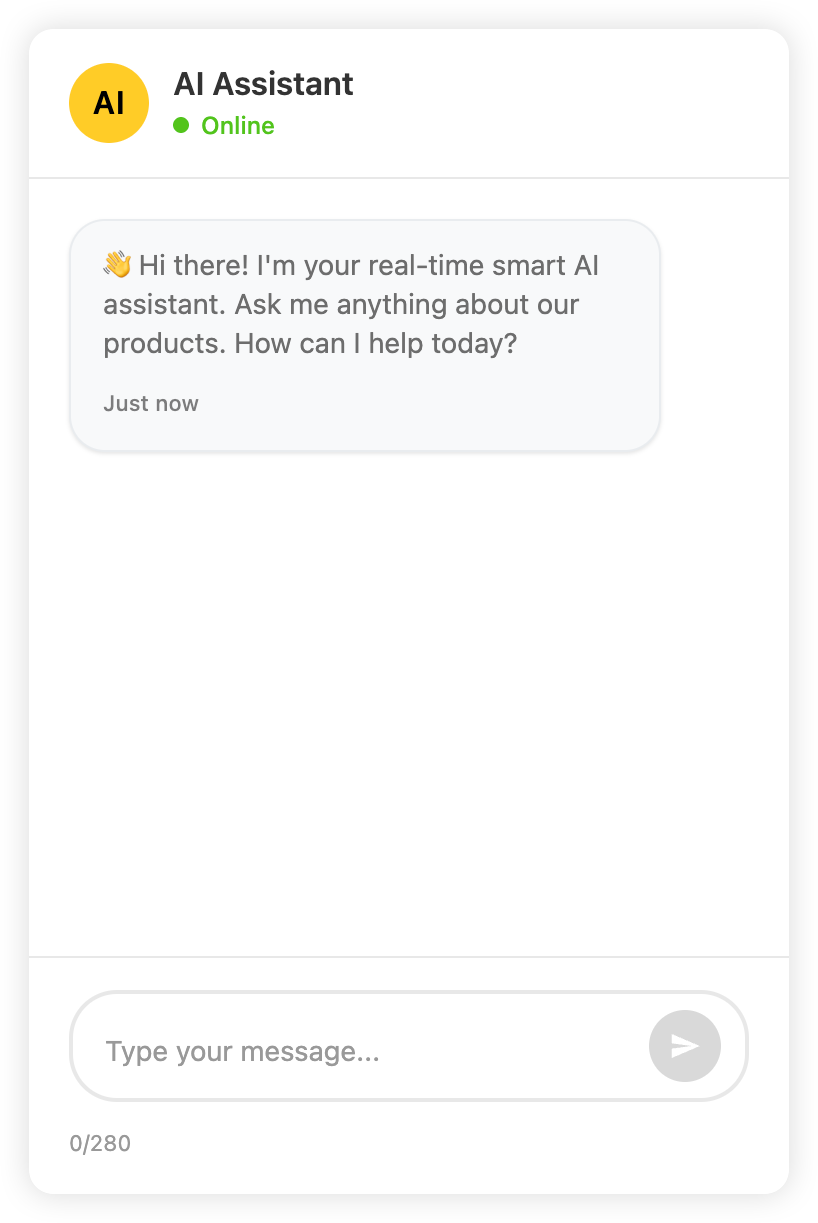 StoreAgent Chat Client Widget