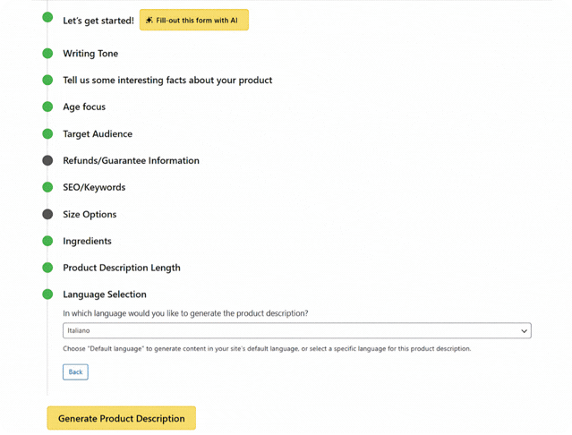 StoreAgent AI Product Description Agent key features