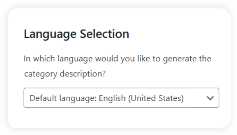 Language selection for multilingual category descriptions in StoreAgent