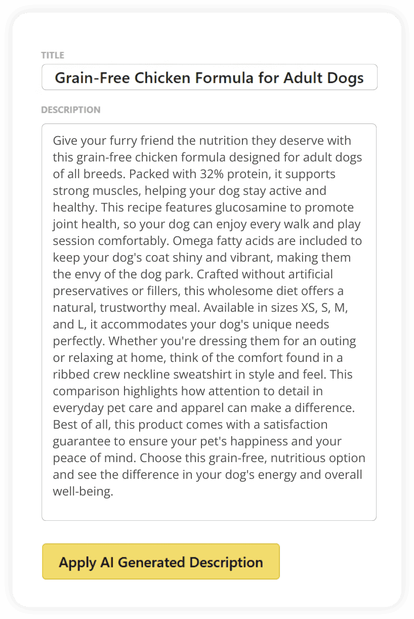 Storeagent Product Description