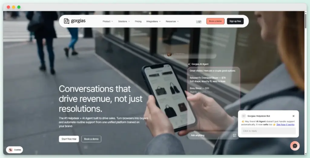 gorgias homepage