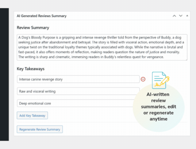 StoreAgent AI Review Summary Agent key features