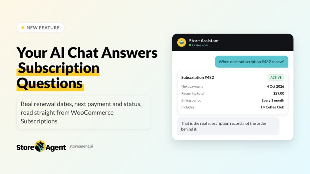 New! Your AI Chat Now Answers WooCommerce Subscription Questions