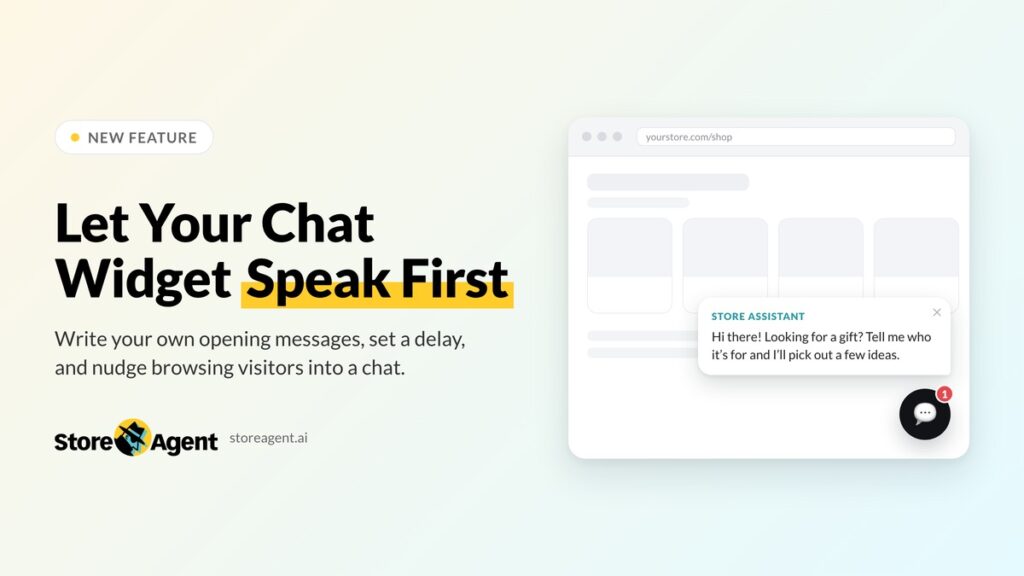 New! Conversation Starters: Let Your Chat Widget Speak First